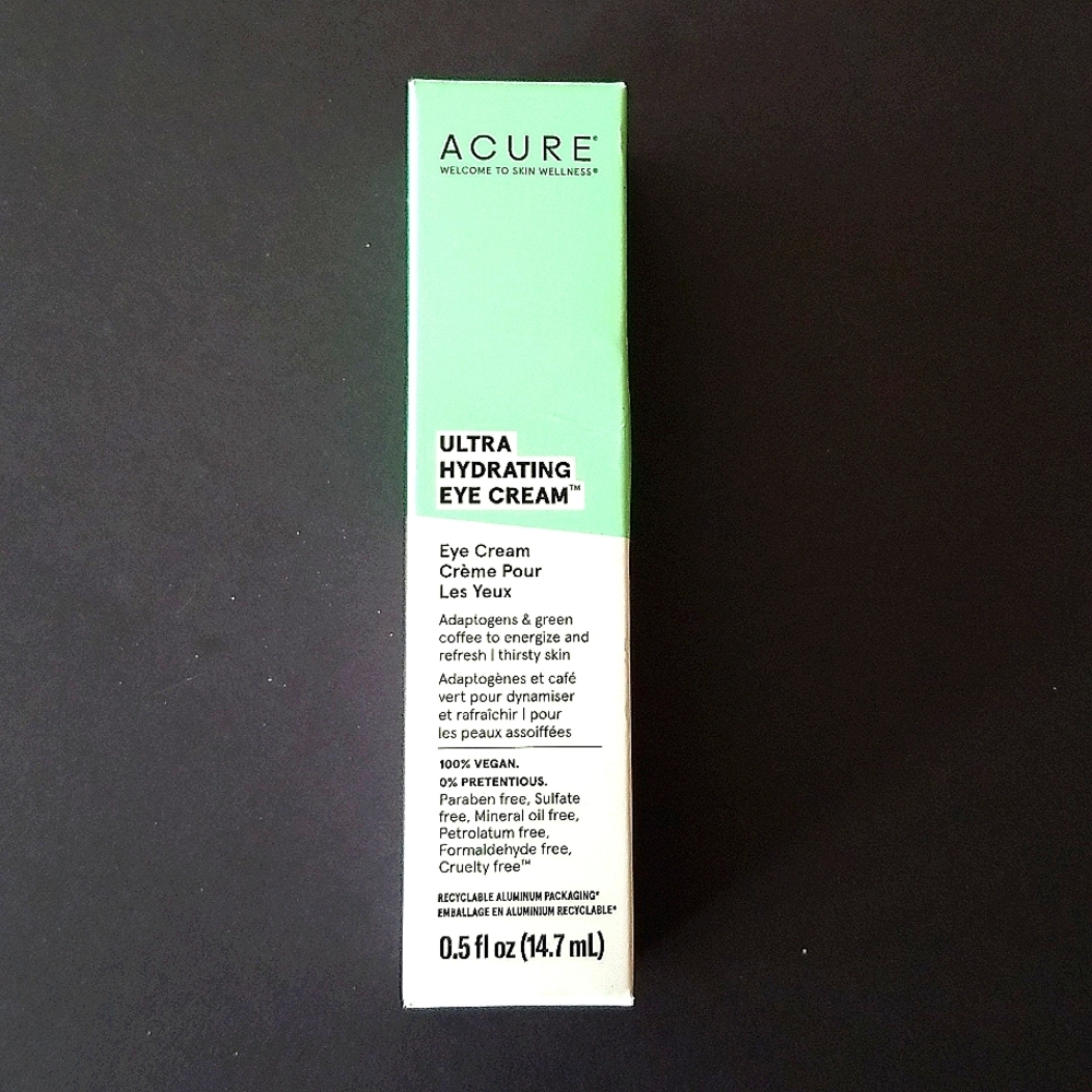 ACURE Ultra Hydrating Eye Cream 👁️ NEW Moisturizer Clean